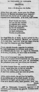 «La complainte du condamné» - Morning Chronicle, 23 mars 1864 